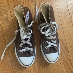 Brown High Top Converse